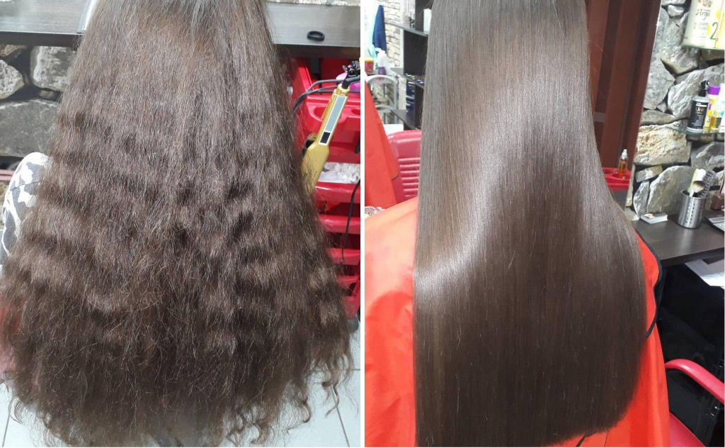 Кератиновое выпрямление волос. Фото: Светлана Клабукова.