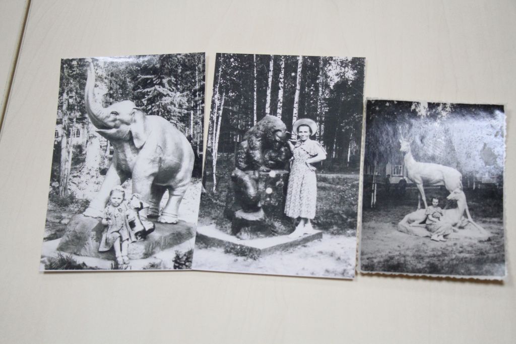 Фотографии скульптур из лагеря "Березка" сохранились в семейном архиве Ольги Скворцовой. Фото: Константин Бобылев, "Глобус"