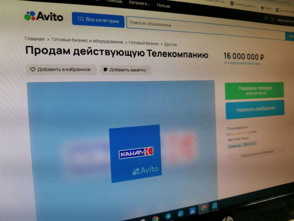 Объявление о продаже было размещено на сайте "Авито" 24 января. Фото: Константин Бобылев, "Глобус"