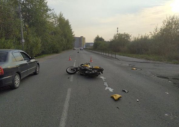 В ДТП в Серове пострадал пассажир мотоцикла