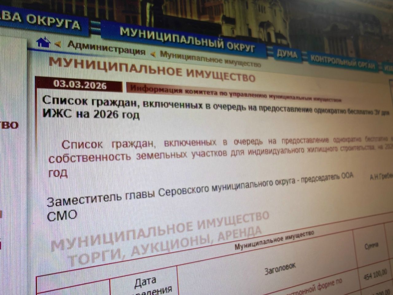98 участков на 921 очередника. Сколько участков бесплатно под ИЖС планирует раздать мэрия Серова в 2026 году?