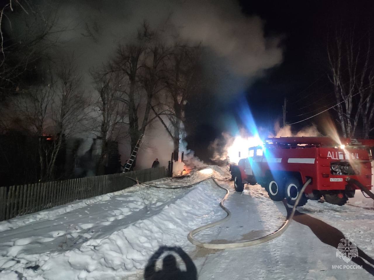 В Пасынке при пожаре погиб мужчина. Вероятно, скончались и два его ребенка