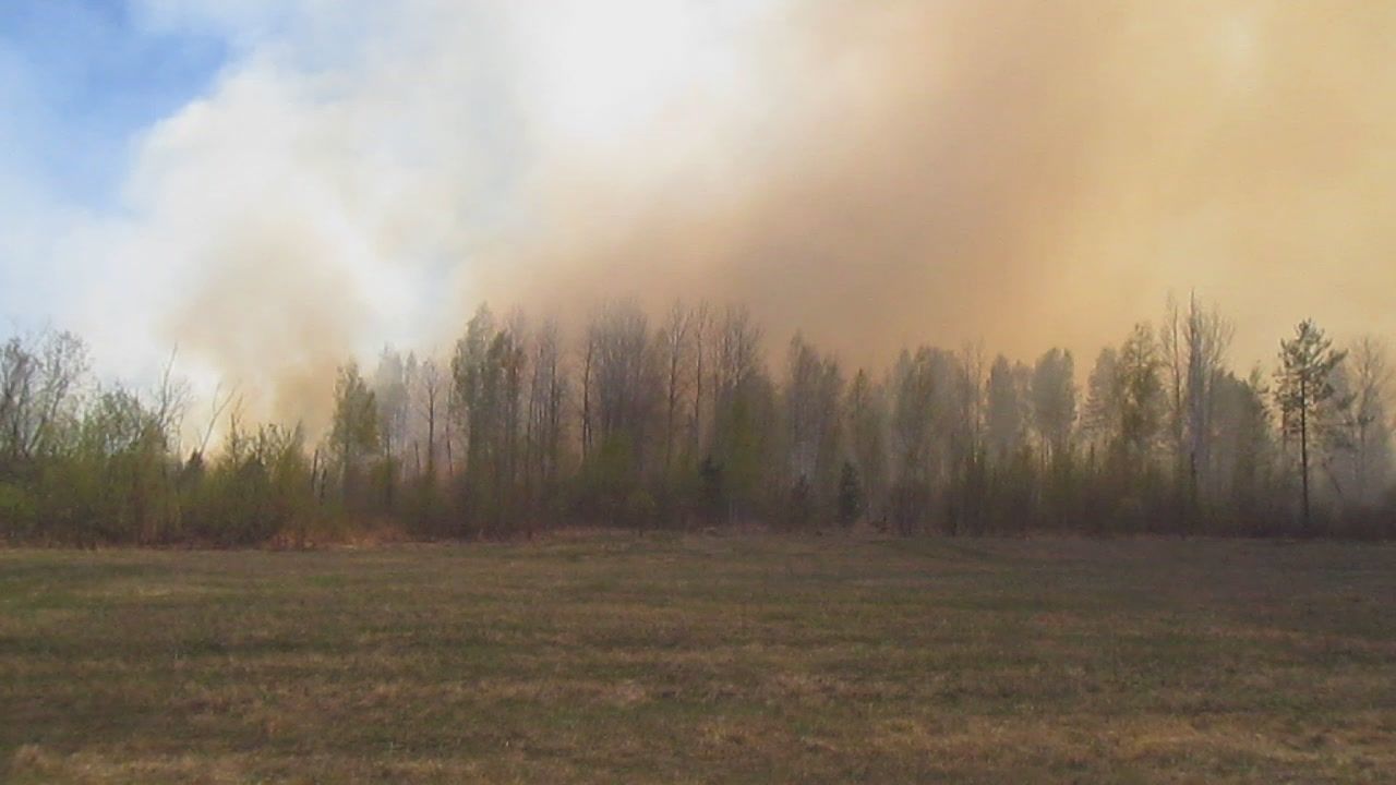 В серовском селе Андриановичи вновь бушевал пожар