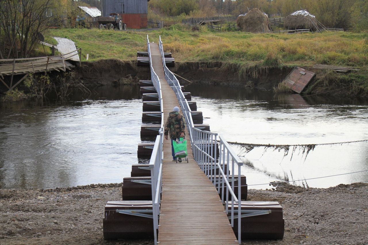 Мост в селе Филькино поменял статус – теперь он не понтонный, а наплавной