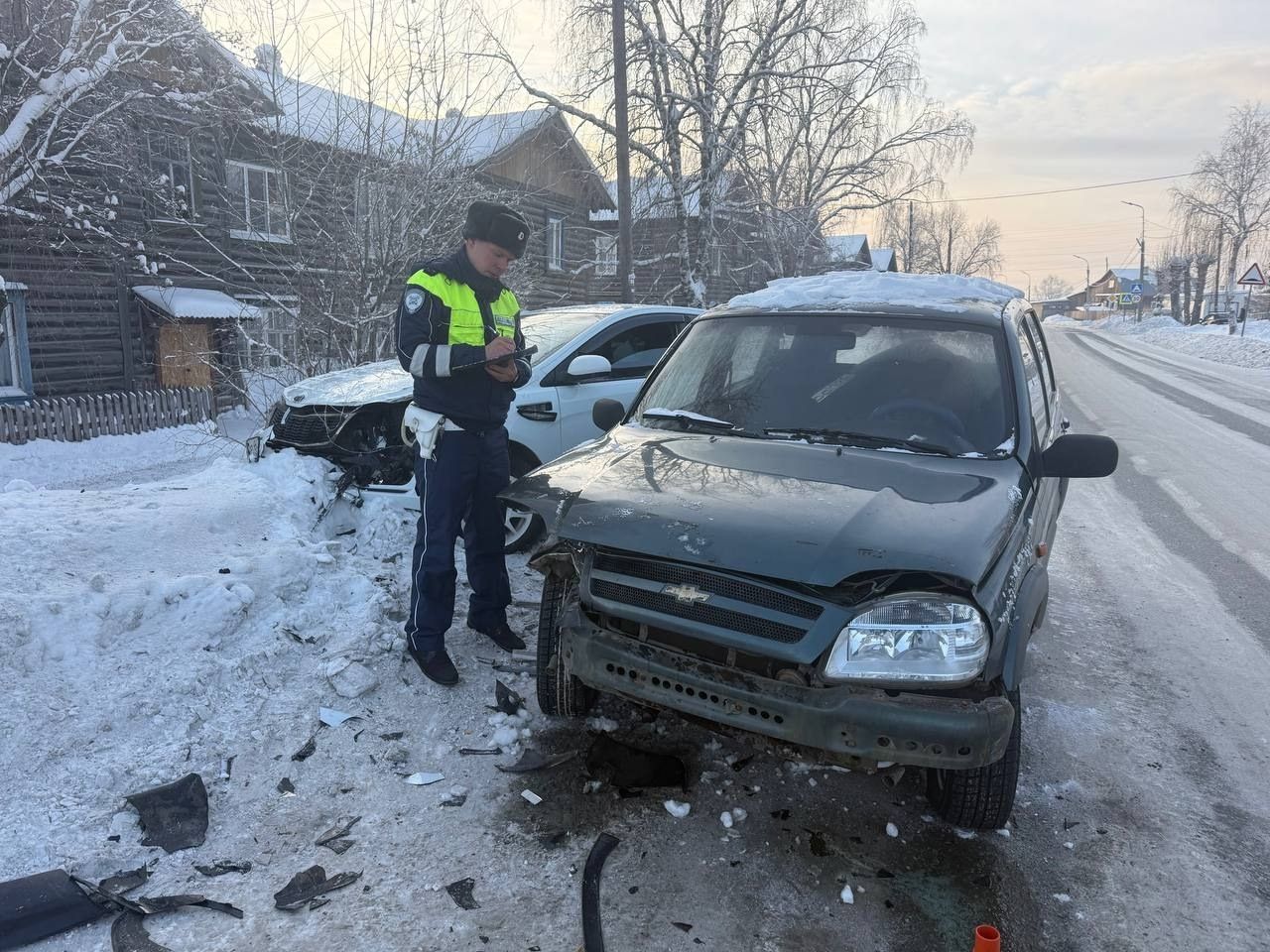 В последний день года в Серове произошло ДТП, в котором пострадали женщина и ребенок