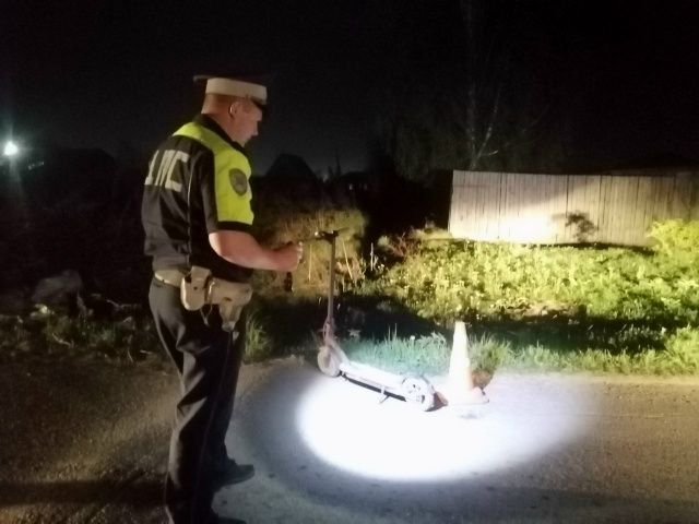 В Завокзальном девочка на самокате устроила ДТП