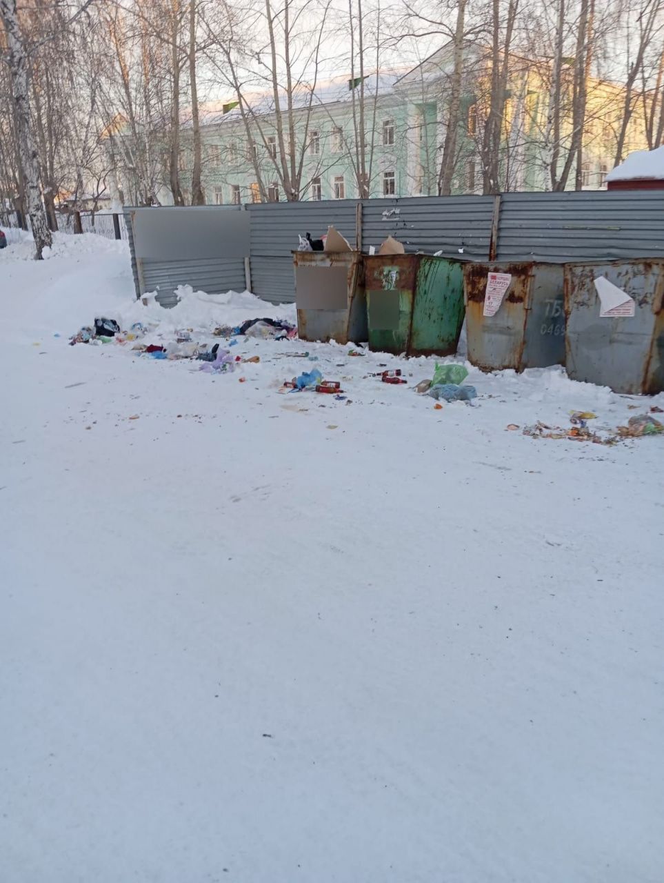 Серовчане жалуются на мусор у контейнерной площадки и плохую работу дворника