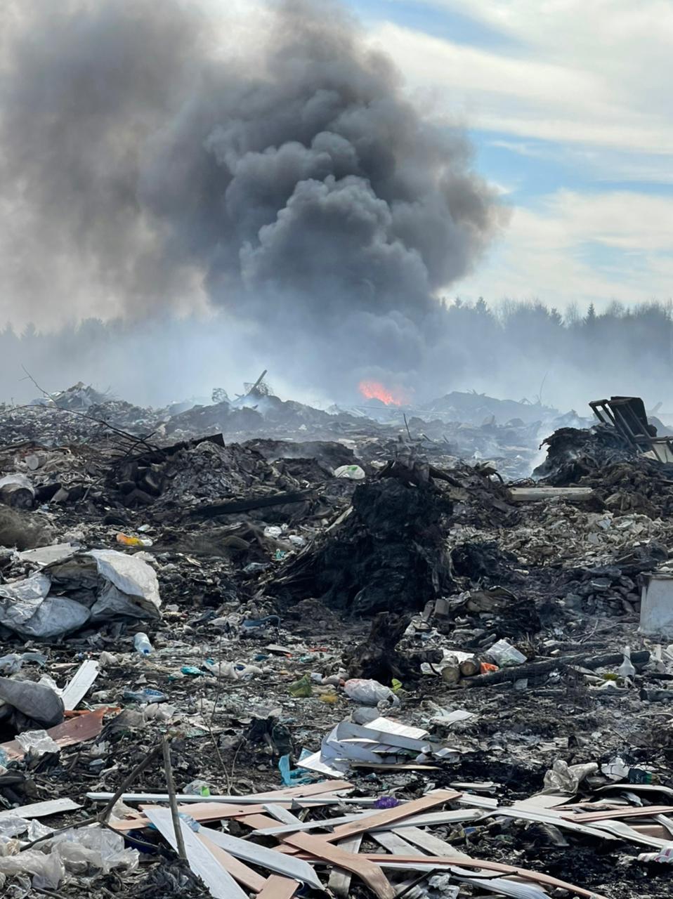 Росприроднадзор планирует оштрафовать "Серовавтодор" за горение на мусорном полигоне