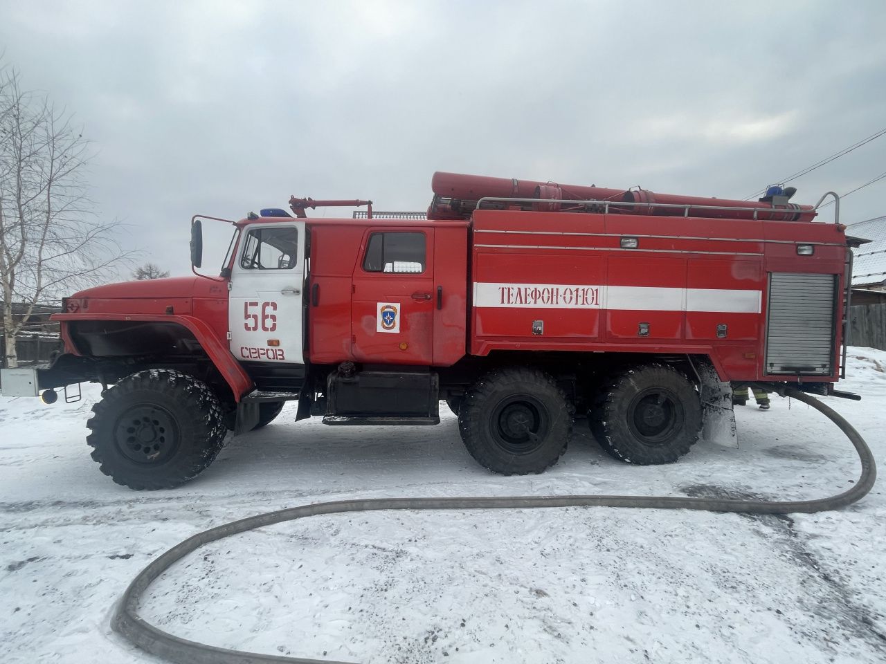 В районе Медянкино в коллективном саду горела баня