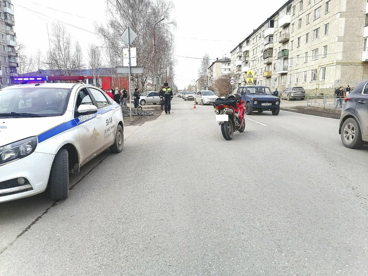 В Серове мотоциклист сбил юного велосипедиста