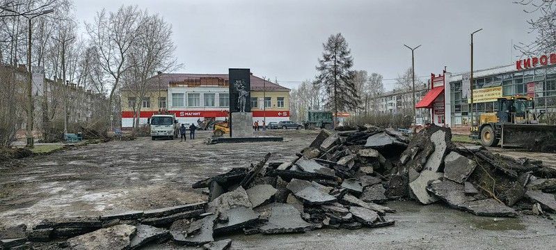 Преобразования по просьбам серовчан. Началась реконструкция площади и ремонт дороги в поселке Энергетиков