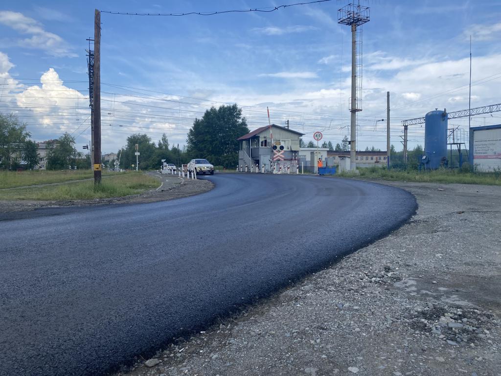 В Серове отремонтировали автомобильную дорогу на “колинском" переезде