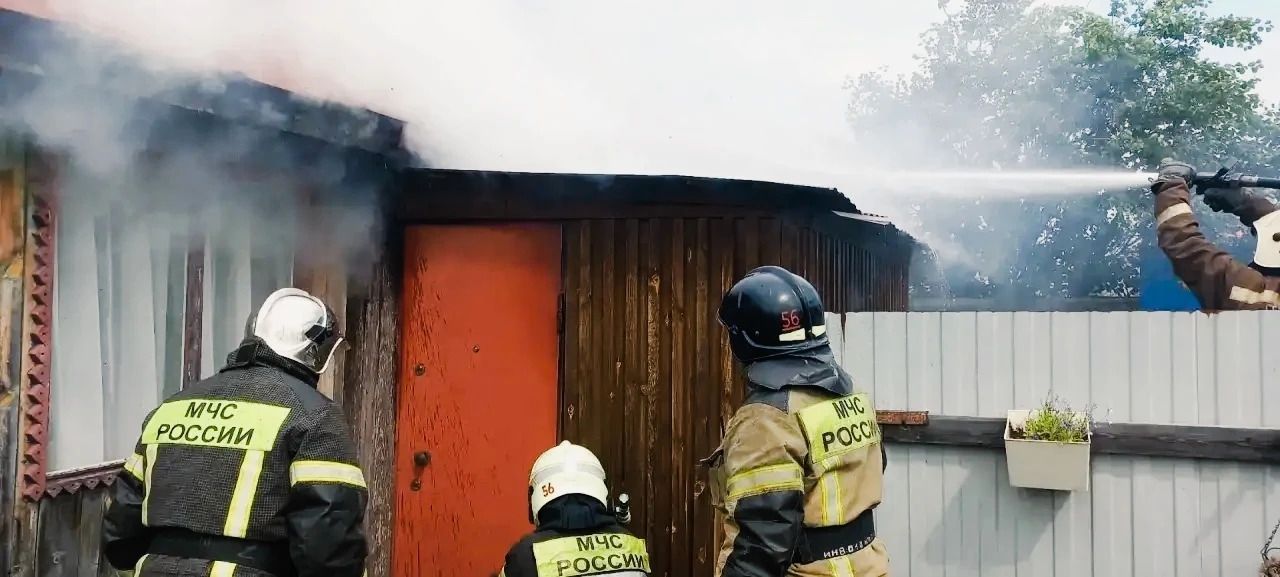 В районе Медянкино горел садовый домик