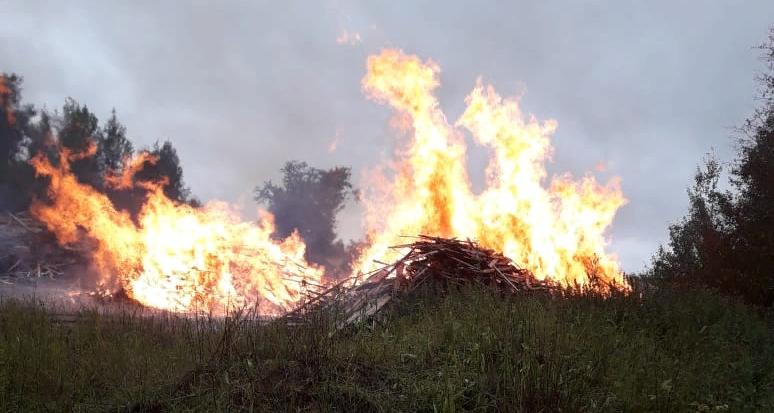В районе 2-ой Молочной жгут горбыль?