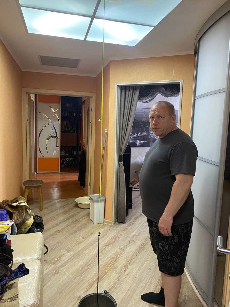 Остатки воды стекают по нехитрой конструкции. Фото: Анна Куприянова, "Глобус"