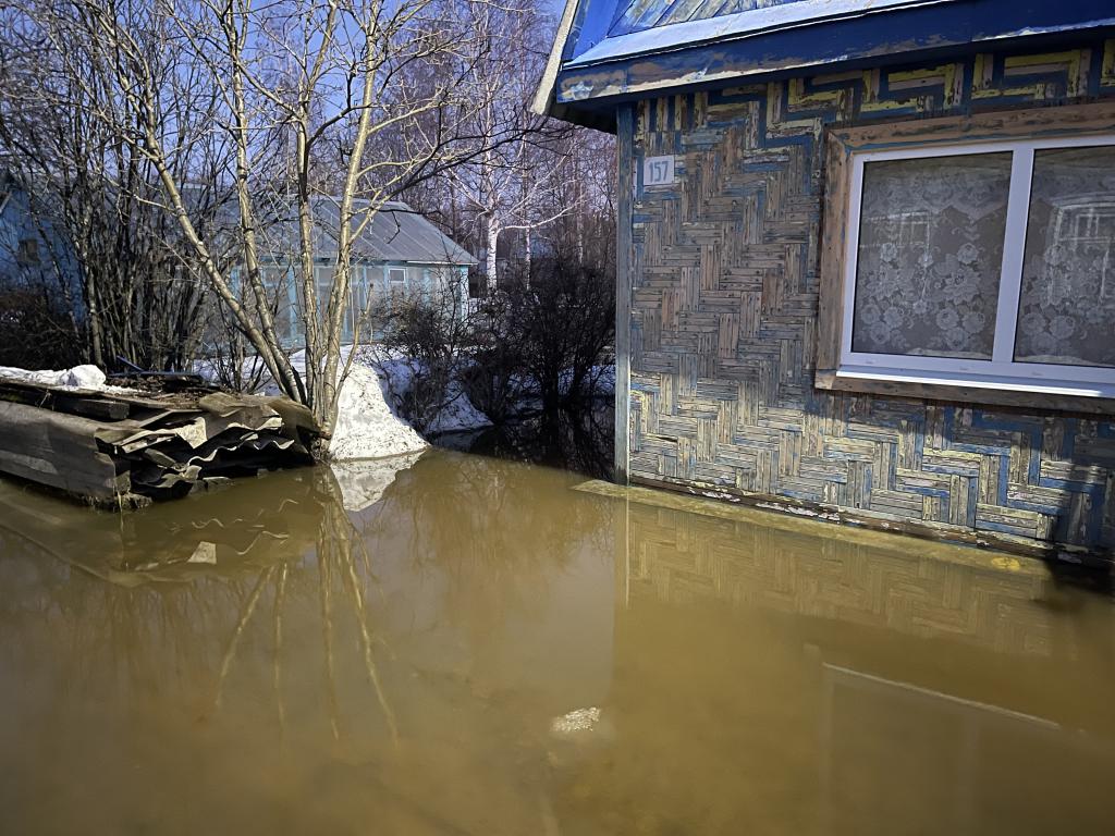 Вода подошла к домикам. Фото: Анна Куприянова, "Глобус"
