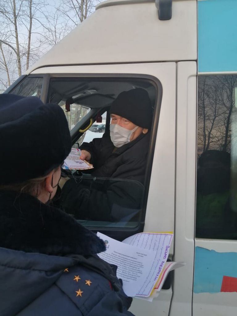 Инспекторы рассказывали водителям о причинах уже произошедших ДТП. Фото: ГИБДД Серова