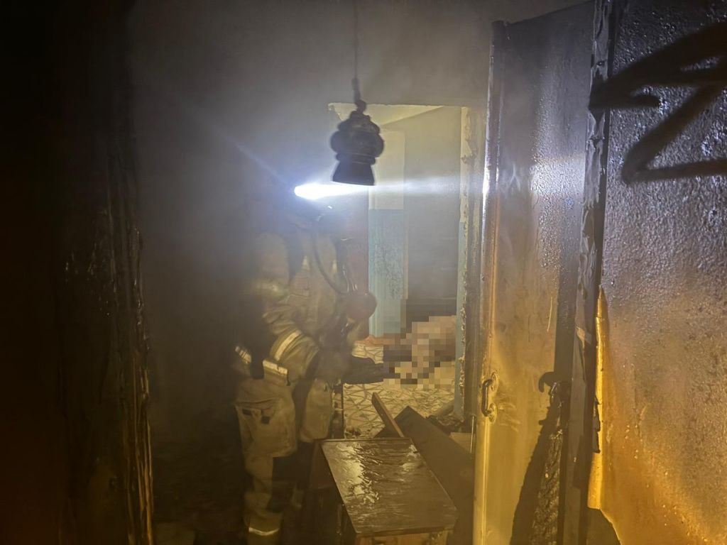 При пожаре погибла женщина, 1983 года рождения. Фото предоставлено 56-й ПСЧ