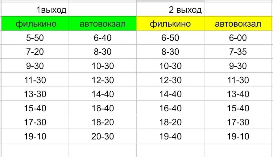Новое расписание маршрута №15. Фото предоставил Василий Божков