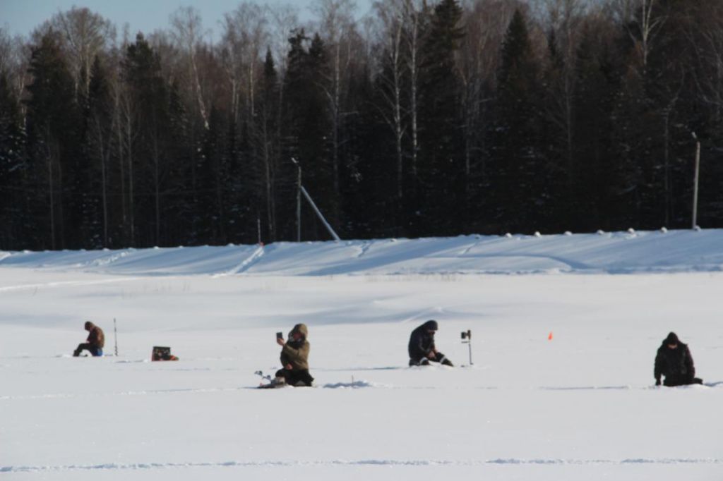 Кто-то в ожидании поклевки делал памятные снимки на телефон. Фото: Анна Куприянова, "Глобус"