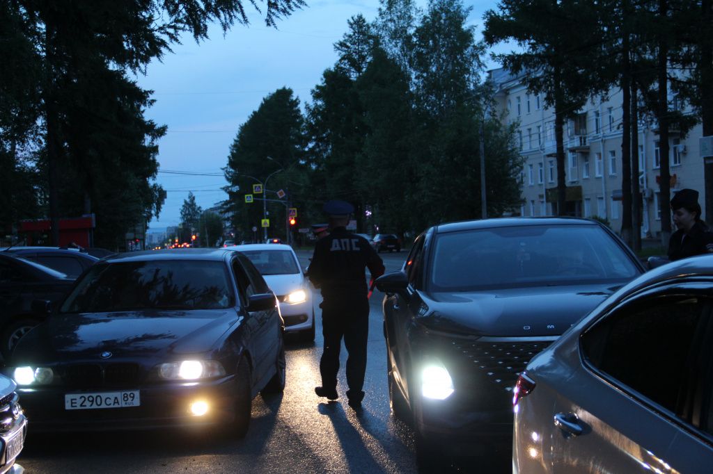 Полицейские тормозили все проезжающие машины. Фото: Анна Купряинова, "Глобус"