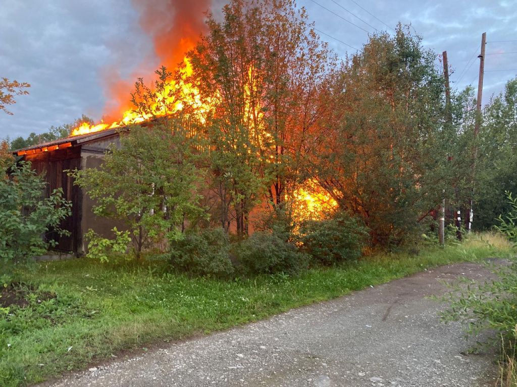 Пожар произошел в коллективном саду "Здоровье". Фото предоставлено 56 ПСЧ