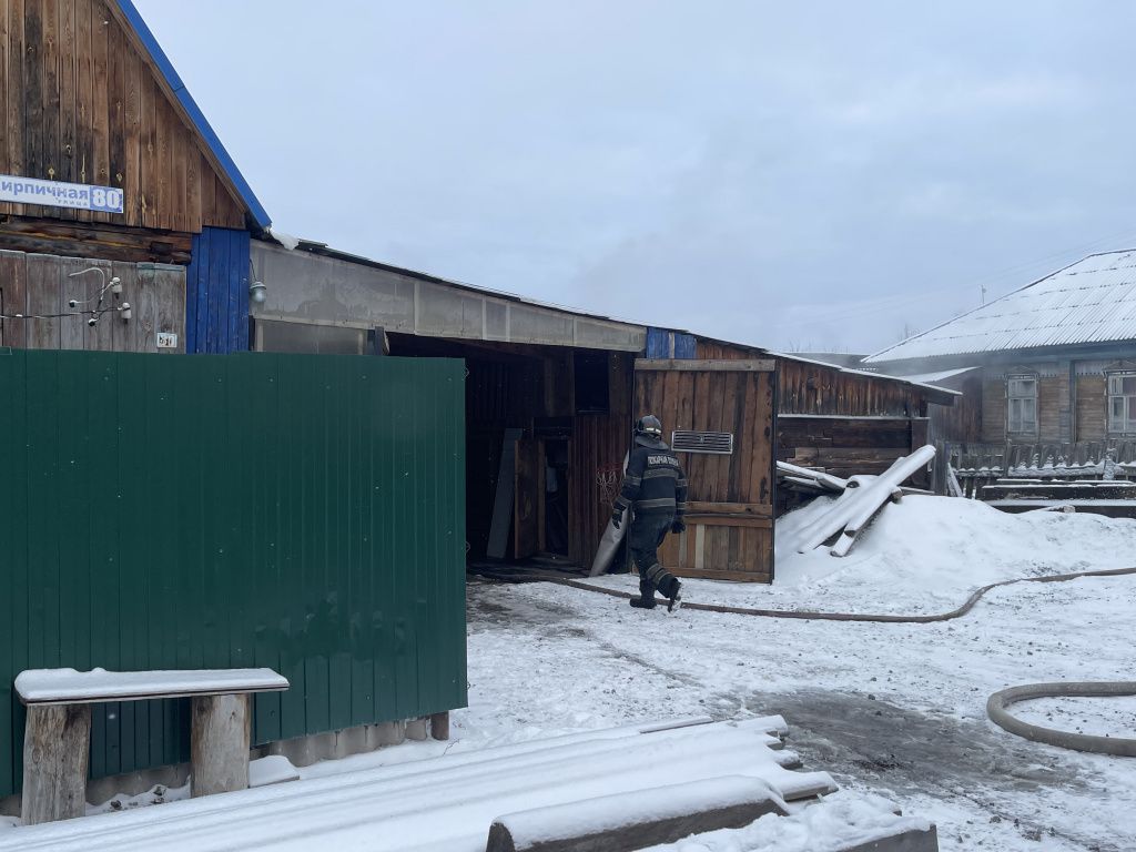 Пожар в Завокзальном тушили огнеборцы из 56-й ПСЧ. Фото: Анна Куприянова, "Глобус"