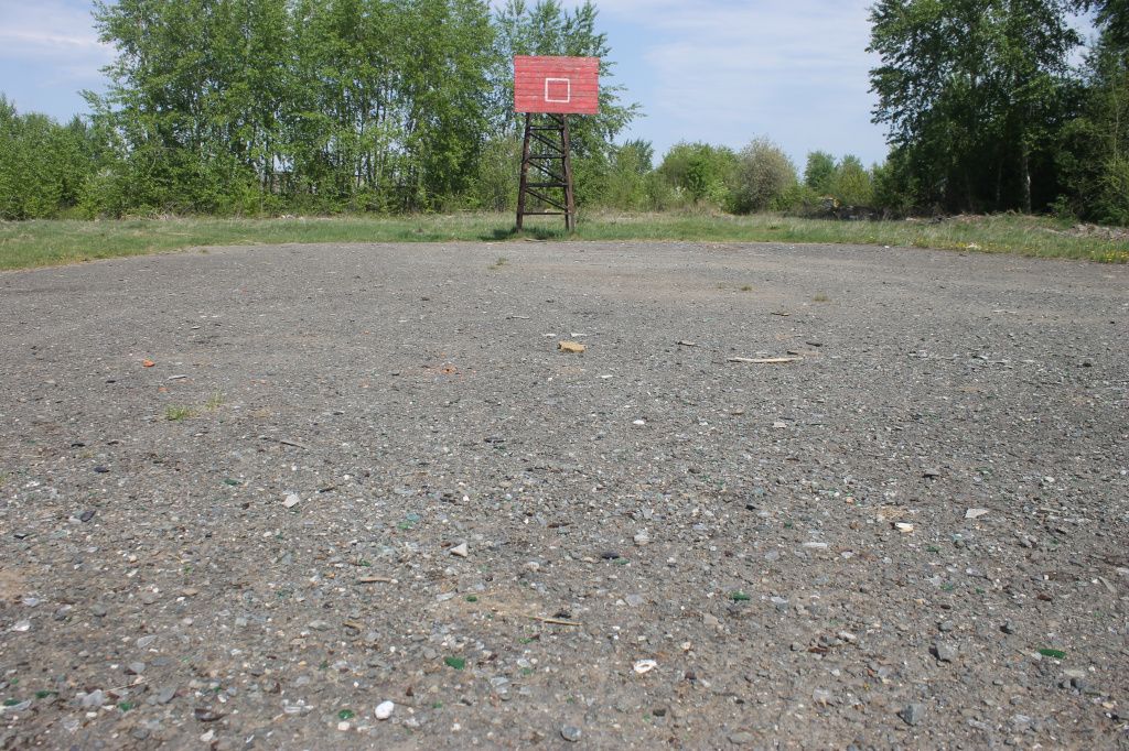 Рядом с футбольным полем и турниками размещена баскетбольная площадка. Фото: Мария Чекарова, "Глобус"