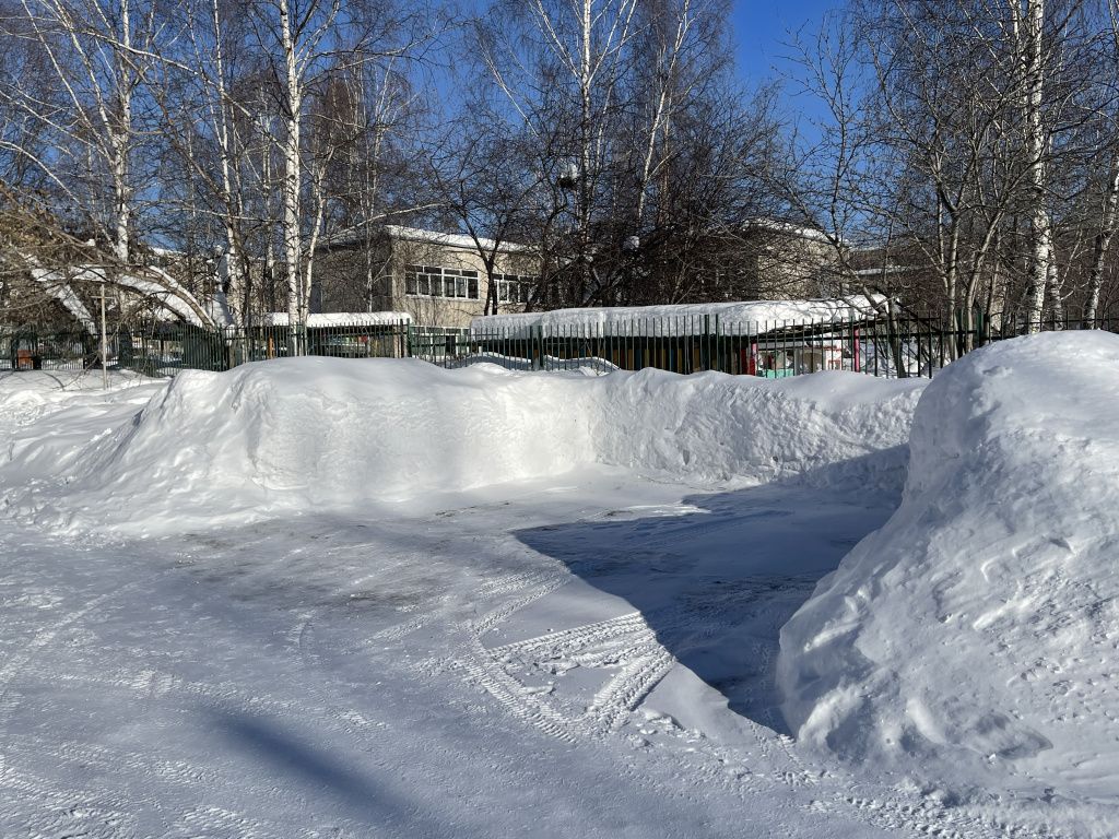Кто-то из автолюбителей расчистил парковку в сугробе у забора детского сада. Фото: Анна Куприянова, "Глобус" Кто-то из автолюбителей расчистил парковку в сугробе у забора детского сада. Фото: Анна Куприянова, "Глобус"