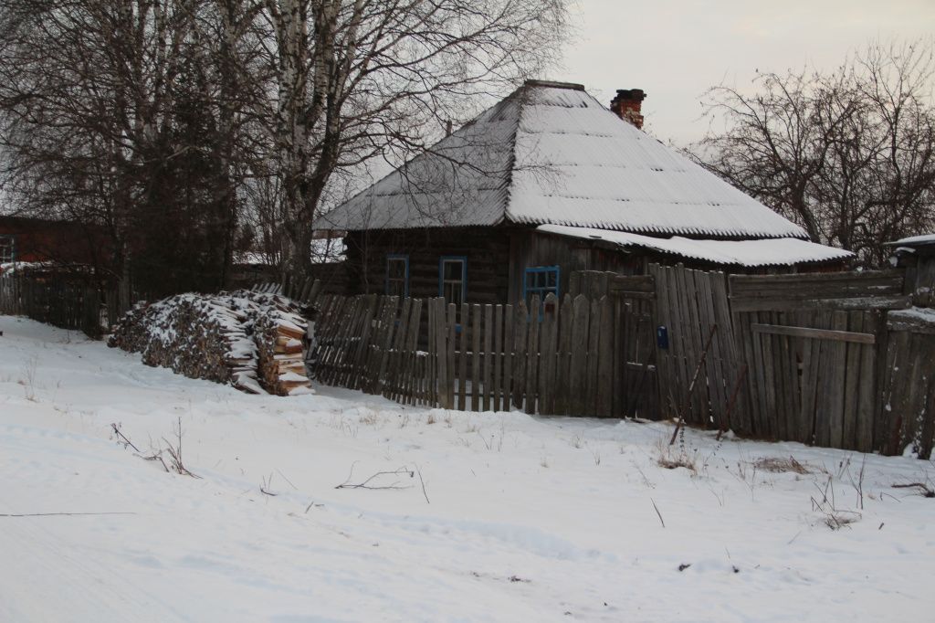 Похоже, печка в доме не топится - дым не идет из трубы. Фото: Анна Куприянова, "Глобус"