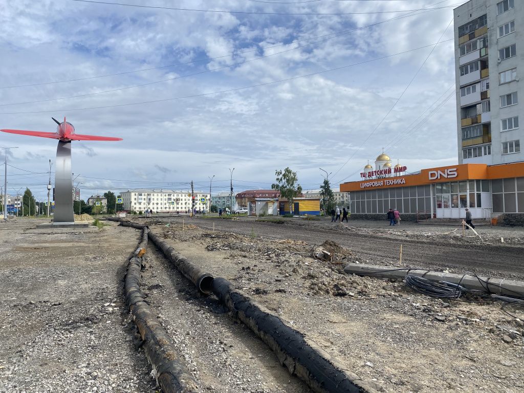 Долгожданная реконструкция улицы Заславского должна завершиться к концу октября 2024 года. Фото: Анна Куприянова, архив "Глобуса"