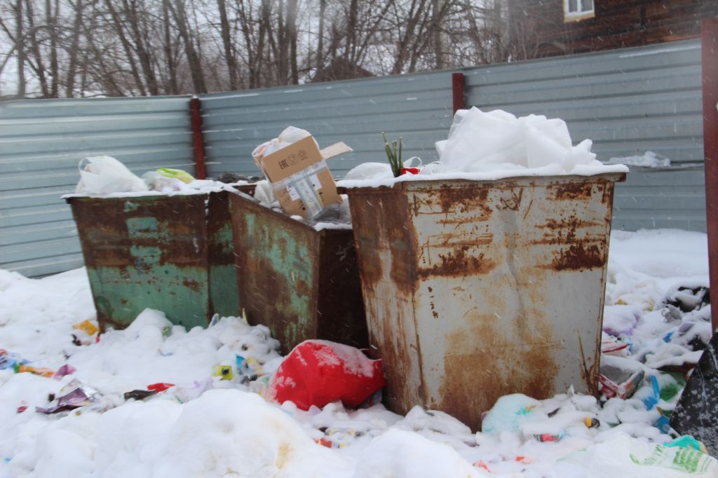 Люди переживают - как только растает снег, им придется ежедневно убирать мусор. Фото: Анна Куприянова, "Глобус"