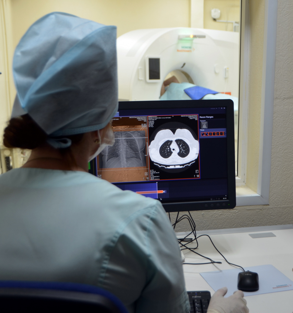 Новый компьютерный томограф заработал в Серовской городской больнице. Фото предоставлено Олегом Романовым