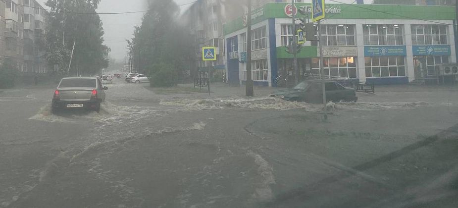 В Серове во время шторма повалило дерево, загорелся дом и затопило улицы