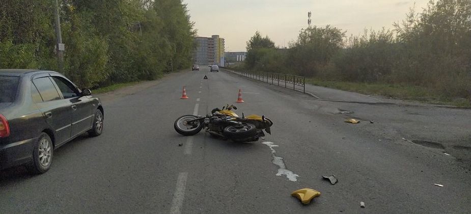 В ДТП в Серове пострадал пассажир мотоцикла