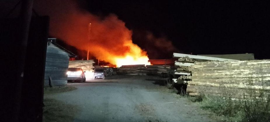 На пилораме в Завокзальном произошел пожар 