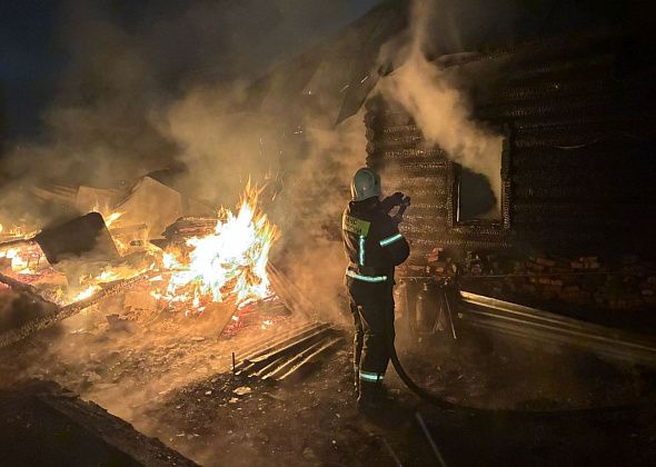 На правом берегу Каквы горел жилой дом