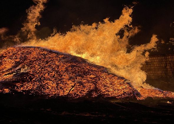 В Серове дважды горел горбыль на пилорамах