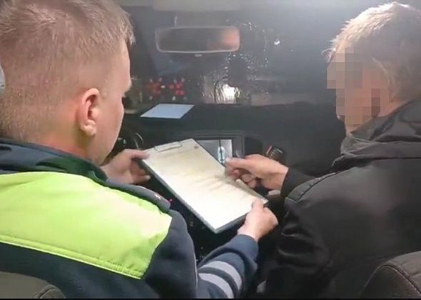 На улице Пристанционной выявили нетрезвого водителя без прав 