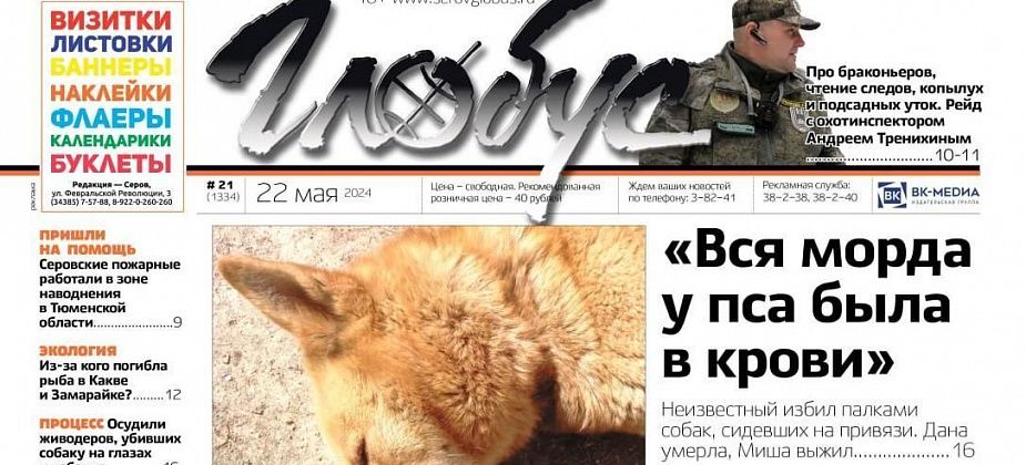 Свежий «Глобус»: избиение собак, рейд с охотинспектором, последние звонки и график отключений горячей воды