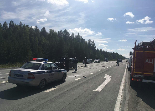 На трассе под Серовом, в районе поворота к поселку Красноярка, произошло ДТП
