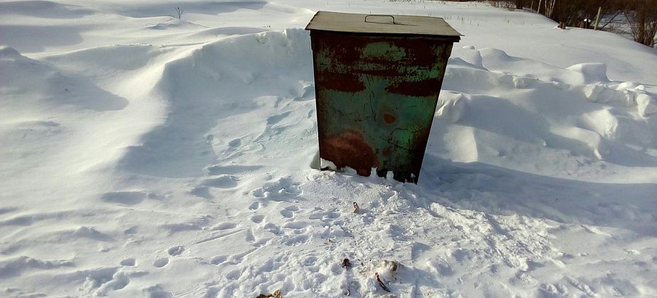 В отрезанной от цивилизации части села Филькино поставили мусорный контейнер