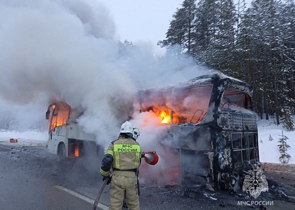 Серовчанка, пассажирка сгоревшего на трассе автобуса, рассказала подробности произошедшего
