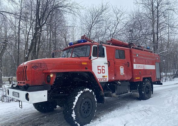 В коллективном саду в Серове горела баня