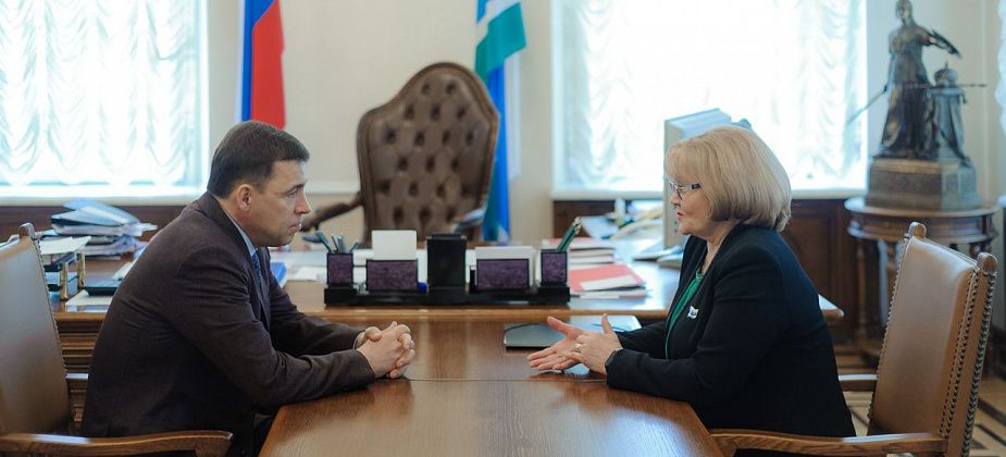 Евгений Куйвашев и Людмила Бабушкина определили фронт совместной работы по выполнению нацпроектов в Свердловской области  