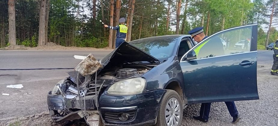 После ДТП на дороге в поселок Энергетиков с ушибом головного мозга госпитализировали велосипедиста