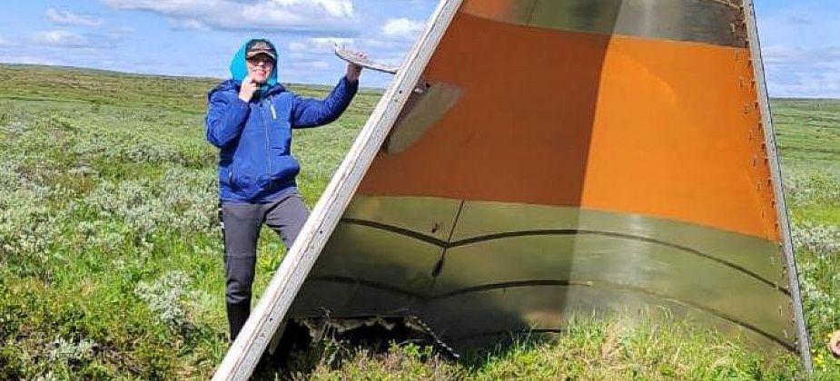Серовчанка обнаружила часть упавшей ракеты-носителя во время поездки на плато Кваркуш