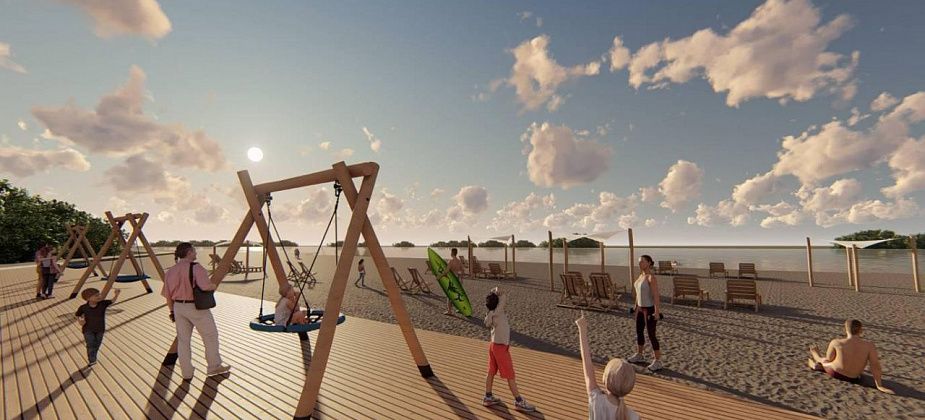 Мэрия Серова опубликовала эскиз благоустройства зоны отдыха на Киселевском водохранилище