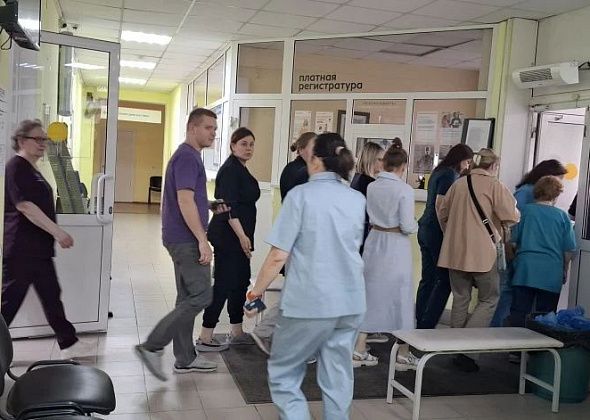 В серовской железнодорожной поликлинике прошла учебная эвакуация