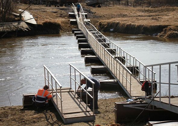 На обслуживание наплавного моста в Филькино из бюджета Серова выделено 440 тысяч рублей